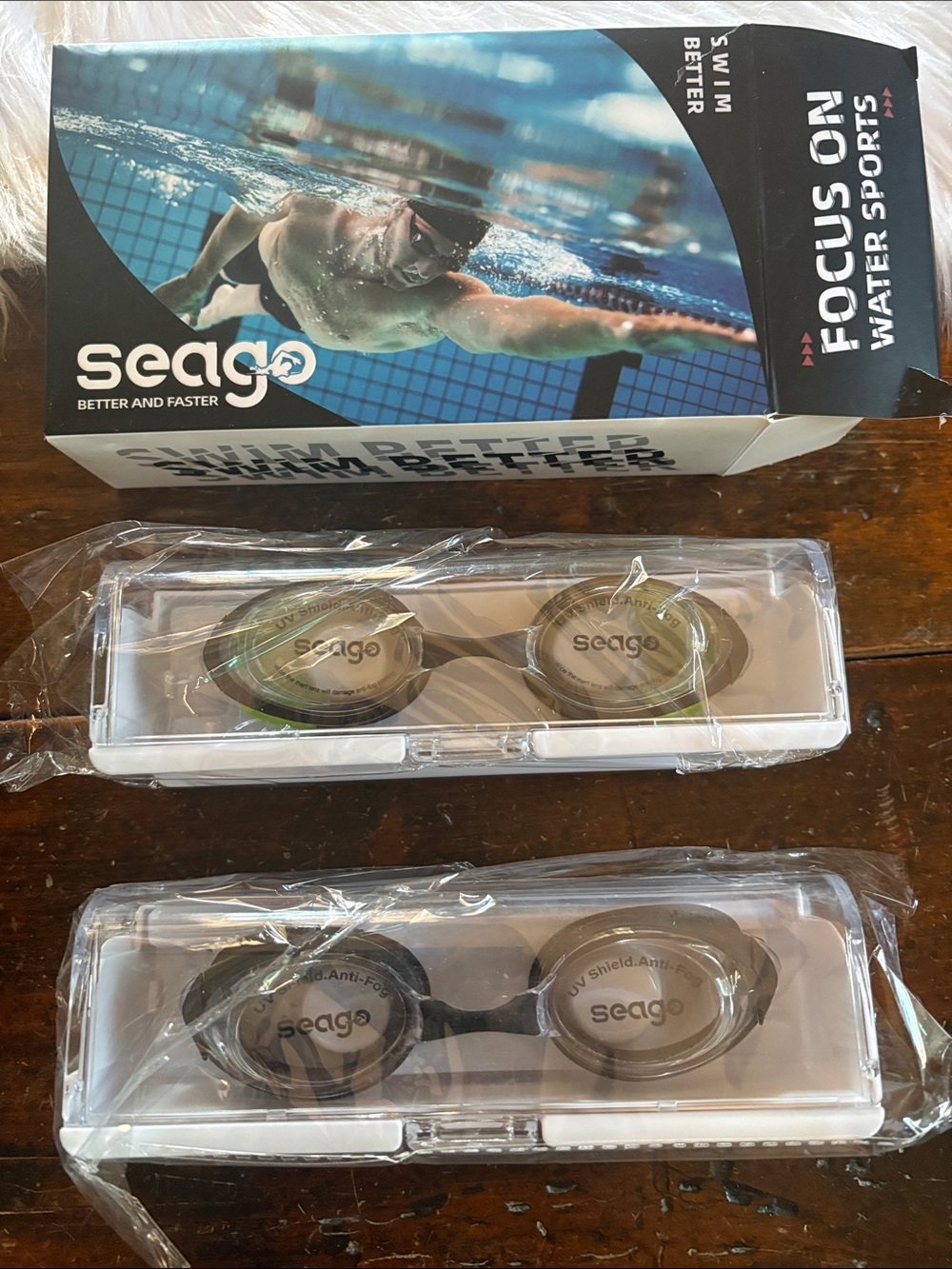 Two pair -Seago Swim Goggles NIB